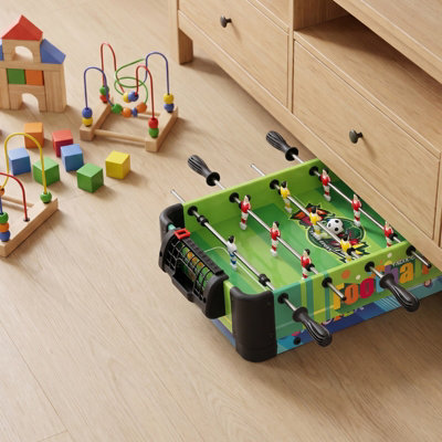 COSTWAY 4 in 1 Combo Game Table Set Tabletop Foosball Mini Pool Table ...