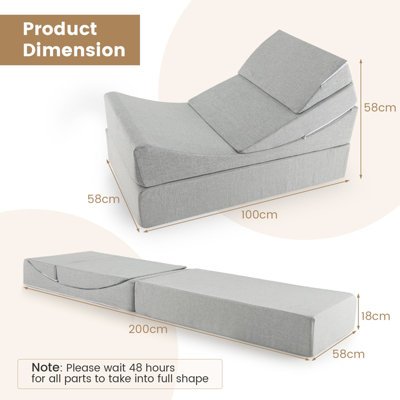 Foam deals futon chair