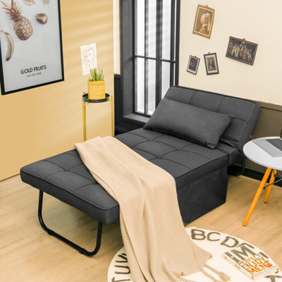 Bed with lounge chair attached hot sale