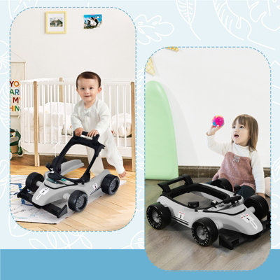 Costway 4-in-1 Foldable Baby Walker Activity Push Walker w