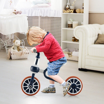 Costway 4 in 1 Kids Tricycle Toddler Balance Bike w Adjustable Parent Push Handle 4