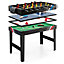 Costway 4 in 1 Multi Game Table Set Combination Soccer Air Hockey Billiards Table Tennis