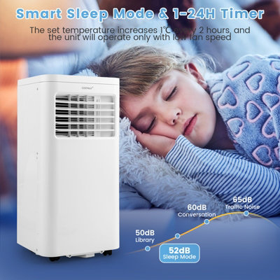 Costway 4-in-1 Portable Air Conditioner 9000 BTU Air Cooling Fan Dehumidifier AC Unit - 5