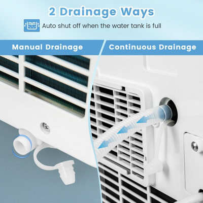 Costway 4-in-1 Portable Air Conditioner 9000 BTU Air Cooling Fan Dehumidifier AC Unit - 6