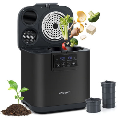 COSTWAY 4 L Electric Composter for Kitchen Smart Waste Dispenser ...