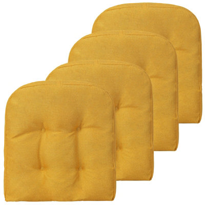 Mustard dining chair cushions hot sale