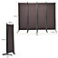 Costway 4 Panel Folding Room Divider Privacy Screen Protector