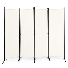 Costway 4-Panel Portable Room Divider 173cm Folding Privacy Screen