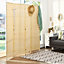 Costway 4 Panel Room Divider Portable Folding Partition Screen Standing Privacy Divider