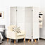 Costway 4 Panel Room Divider Wooden Screen Wall Folding Room Partition Separator Privacy