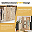 Costway 4 Panel Wooden Room Divider Folding Screen Wall Room Partition Separator Privacy