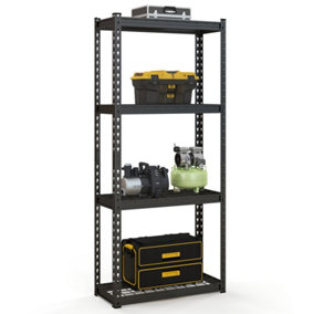 Costway 4-Tier Garage Storage Shelves Adjustable Heavy Duty Metal Storage Shelving Unit 71 x 31 x 152 cm