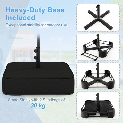 Devoko 70 Lb Patio Umbrella Base, 2.00 Umbrella Barbados | Ubuy
