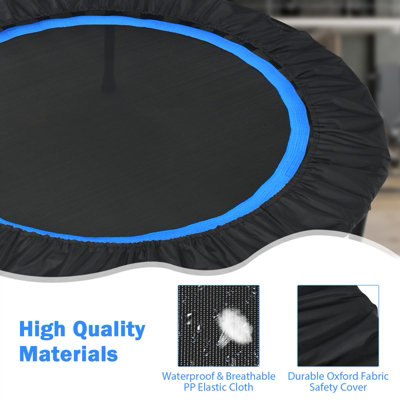Costway 40" Mini Trampoline Foldable Fitness Trampoline with Height Adjustable Handle - 6