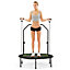 Costway 40" Mini Trampoline Foldable Fitness Trampoline with Height Adjustable Handle