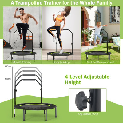 Foldable mini trampoline workout 2024