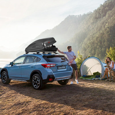 Costway 400L Cargo Box Waterproof Rooftop Cargo Carrier Heavy Duty Roof Storage Box - 9