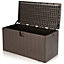 Costway 400L Outdoor Patio Deck Box Weather Resistant Storage Tools Bin Garden Container