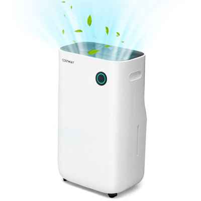 Costway 40L/Day Dehumidifier Electric Air De-Humidifier Portable Quiet Dehumidifier Home