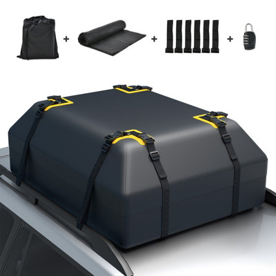 Costway 420L Large Car Roof Top Rack Luggage Carrier Bag Storage Bag Travel  Waterproof | DIY at Bu0026Q