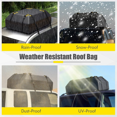 Costway 420L Large Car Roof Top Rack Luggage Carrier Bag Storage Bag Travel  Waterproof | DIY at Bu0026Q