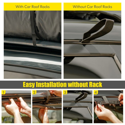 Costway 420L Large Car Roof Top Rack Luggage Carrier Bag Storage Bag Travel Waterproof - 6