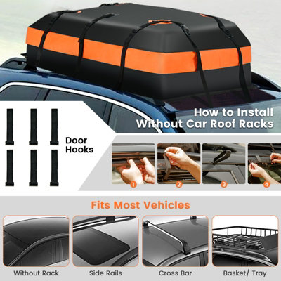 Roof cargo bag without rails deals