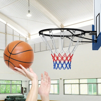 COSTWAY 45 CM Basketball Rim Replacement Wall Mounted Basketball Hoop