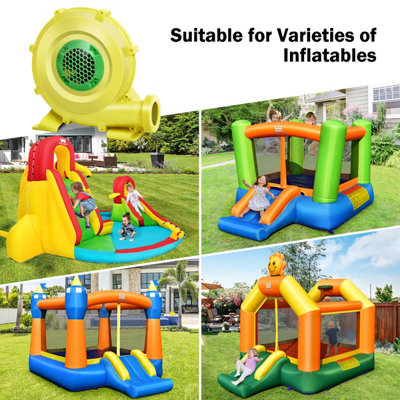 Costway 450W Electric Air Blower Pump Fan Inflatable Bouncy Castle Jumper Bouncer Blower - 6