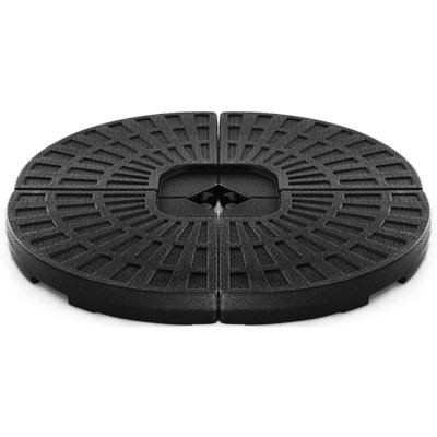 Costway 4PCS Outdoor Cantilever Parasol Base Stand Sand Water Filled Weights DIY at B&Q