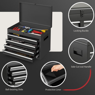 Costway 5-Drawer Rolling Tool Chest High Capacity Tool Storage Cabinet ...