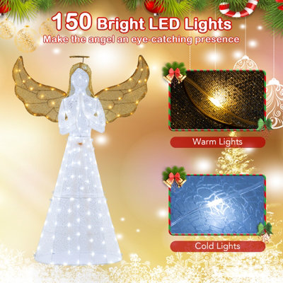 angelページ costway-5-ft-pre-lit-3d-