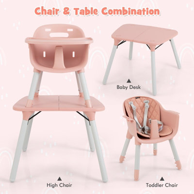 Baby high chair for pub outlet table