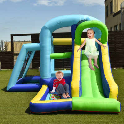 Costway 5 In 1 Inflatable Bounce Castle Bounce House W/Large Jumping & Playing Area - 6