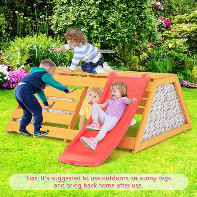 Rope climbing wall for playset 2025