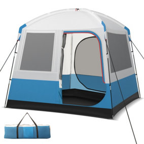 Costway 5-person Camping Tent Waterproof Portable Family Tent w/ Mesh Door