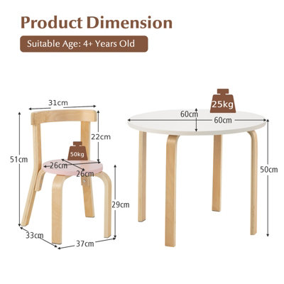 Folding Kid's Activity Table with store Gray Texture Surface