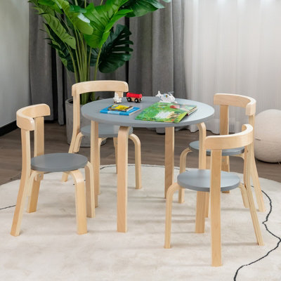 Round kids table outlet and chairs