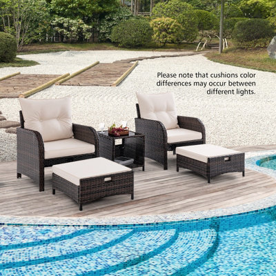 5 piece outdoor conversation set sale