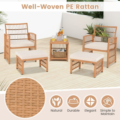 Costway rattan patio furniture discount