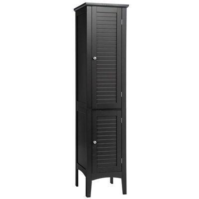 Costway 5-Tier Bathroom High Cabinet Tall Narrow Storage Cabinet Organizer