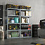 Costway 5-Tier Garage Storage Shelves Adjustable Heavy Duty Metal Storage Shelving Unit 40 x 91 x 183 cm