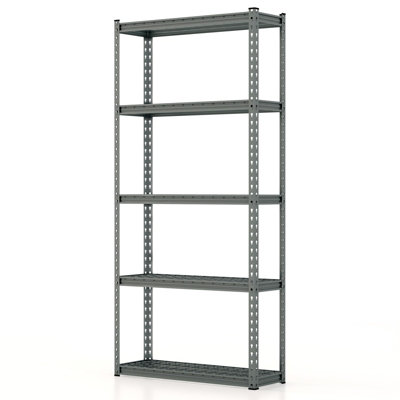 Costway 5-Tier Garage Storage Shelves Heavy Duty Metal Storage Shelving Unit 90 x 29 x 183 cm