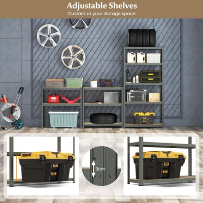 Sunnydaze Decor Sunnydaze 72-in H Resin Garage Storage Cabinet - Garage ...