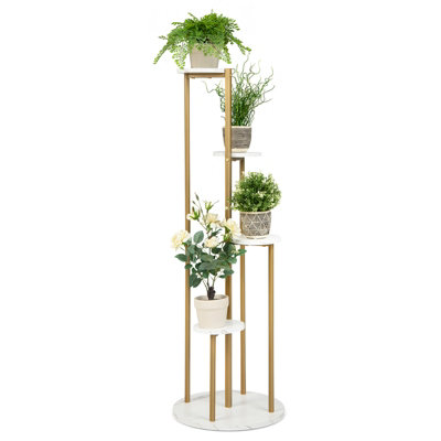 Costway 5 Tier Tall Plant Stand Corner Plant Shelf Modern Flower Rack Pot Holder Display Shelf