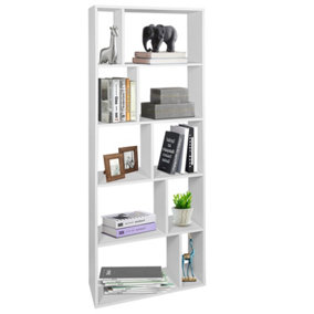 Costway 5-Tier Wooden Bookcase 166cm Tall Bookshelf Freestanding Display Shelf Storage Rack