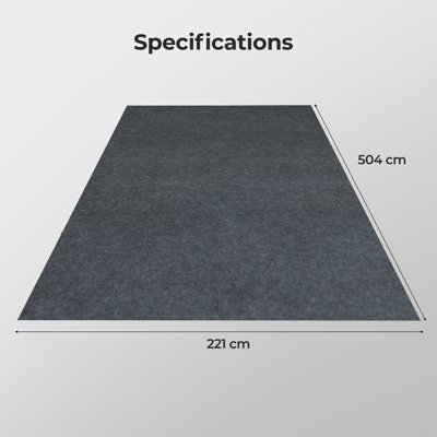 Costway 5 x 2.2 m Large Garage Floor Mat Reusable Absorbent Oil Spill Parking Rug