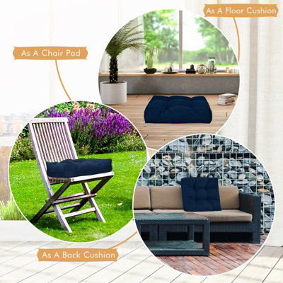 Costway 50 x 50cm Patio Chair Cushions Waterproof Sun Protection