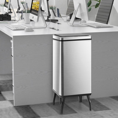 Costway 50L Stainless Steel Trash Can Automatic Motion Sensor Garbage Bin - 4