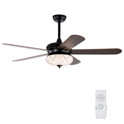 Costway 52" Indoor Ceiling Fan w/ Light & Remote Control